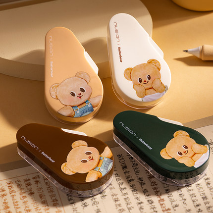 Nusign纽赛纠纠鸟修正带6m小学初中生专用啾啾涂改带耐摔顺滑改正带修改带去字不易留痕改错带涂改液替换芯