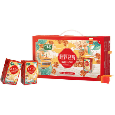 豆本豆唯甄原味豆奶250ml*24礼盒