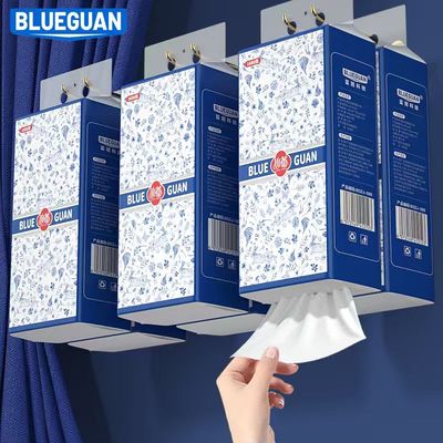 蓝冠5层加厚悬挂式抽纸加大整纸箱发货家用抽取卫生餐巾纸面巾纸