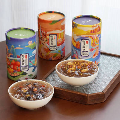 三家村桂花坚果纯藕粉西湖莲藕粉