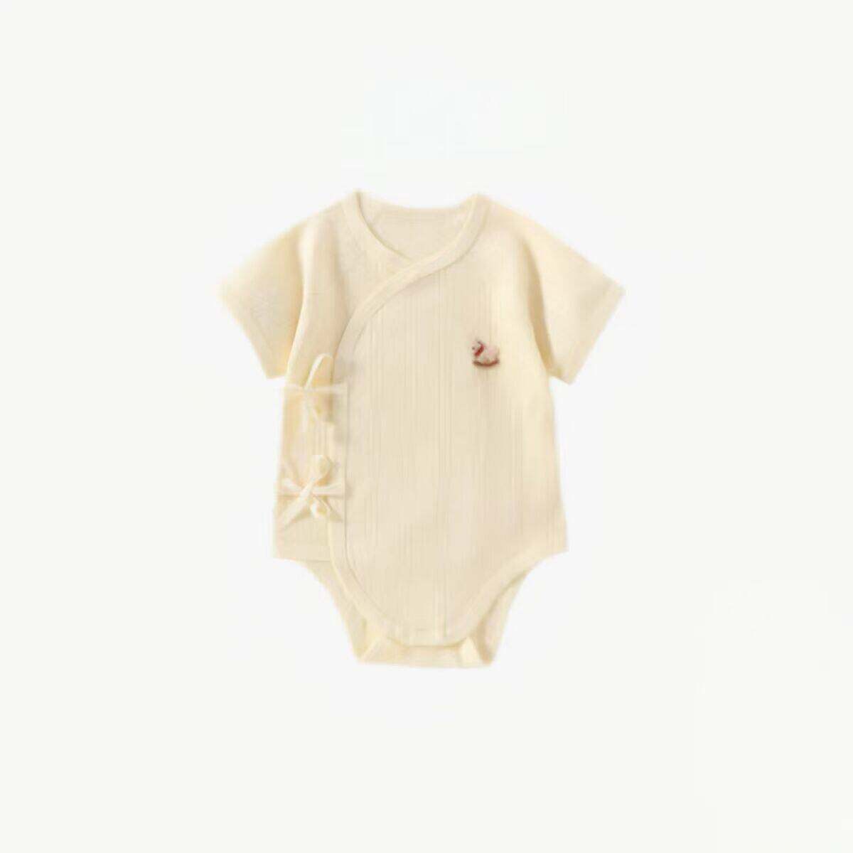 十月名裳新生婴儿连体衣春夏薄款初生宝宝纯棉蝴蝶衣哈衣空调服