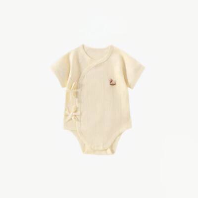 十月名裳新生婴儿连体衣春夏薄款初生宝宝纯棉蝴蝶衣哈衣空调服