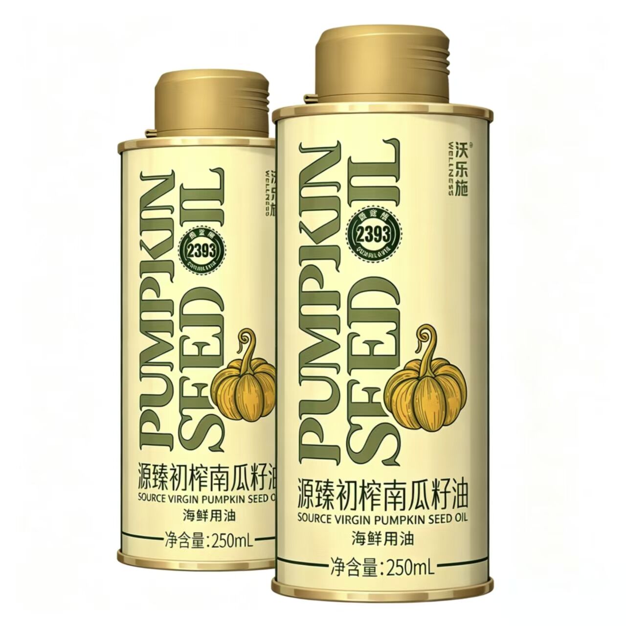 官方正品沃乐施纯南瓜籽油家用炒菜食用油植物油有机认证原料1.5L 炒料实拍商品图