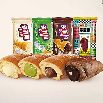 宾堡多菲角爆浆夹心面包8包