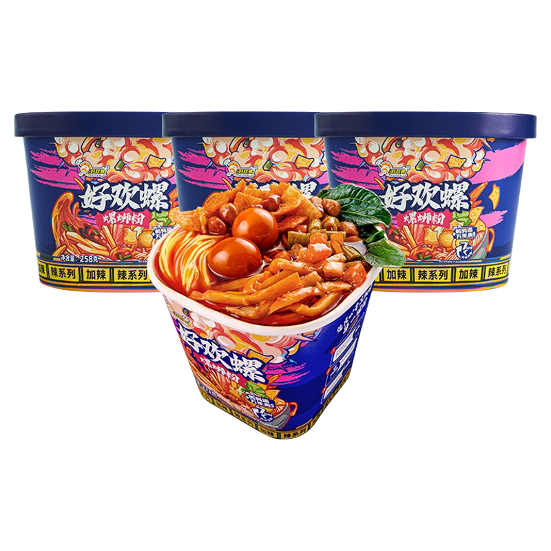 好欢螺冲泡加辣螺蛳粉柳州正宗螺狮粉3盒