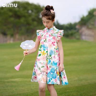 【笛牧活动】女童连衣裙2025夏装新款小女孩连衣裙汉服套装