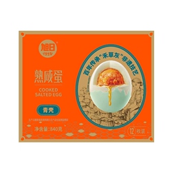臻选礼盒旭日禾草灰熟咸鸭蛋70g*12枚