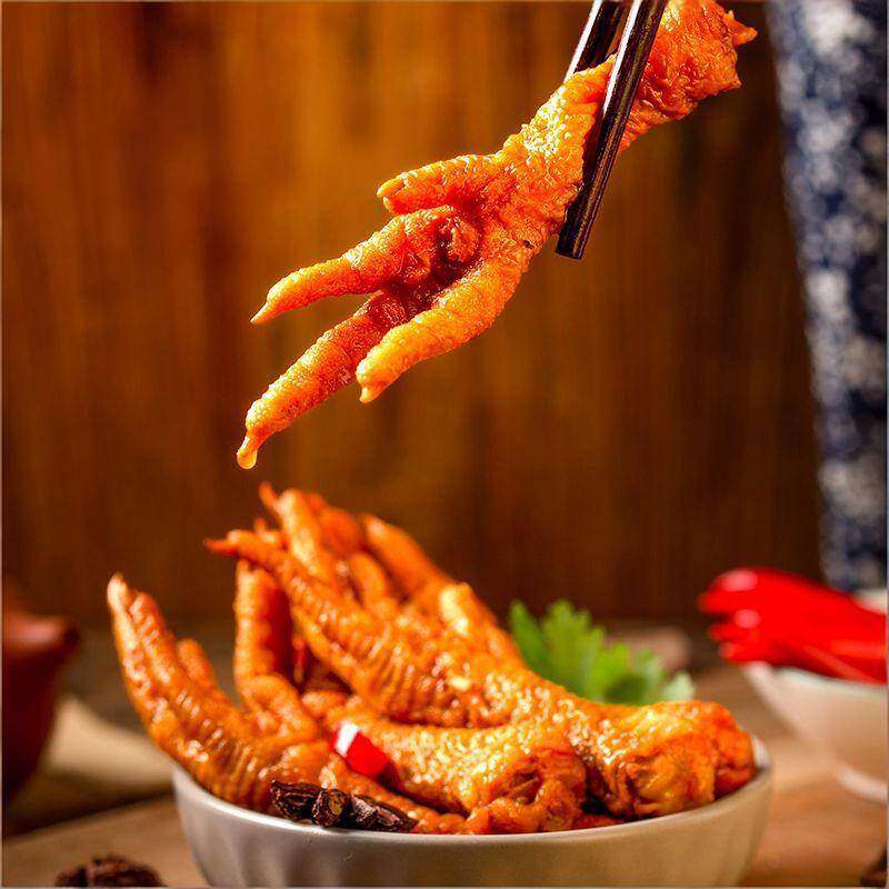 爱尝虎皮凤爪卤味熟食香辣鸡爪追剧解馋夜宵充饥小吃零食独立包装