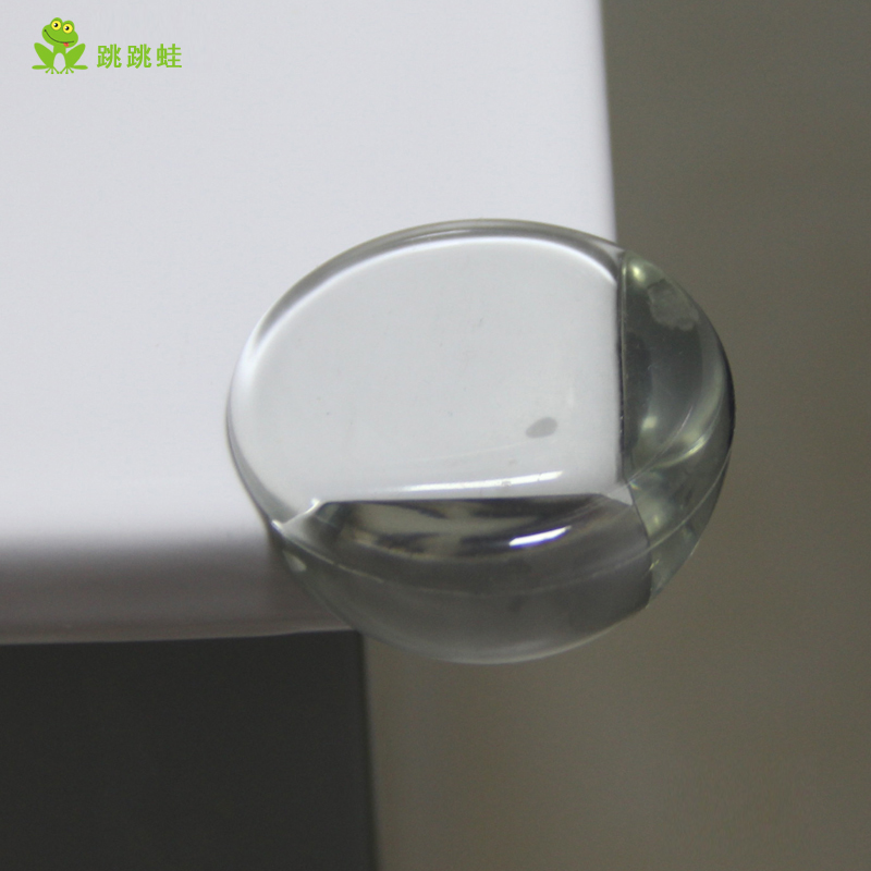 Jump Jump Frog Baby Boy Safety Transparent Crashworthy Angle Glass Tea Table Protective Corner Thickened Baby Table Corner Protective Sleeve