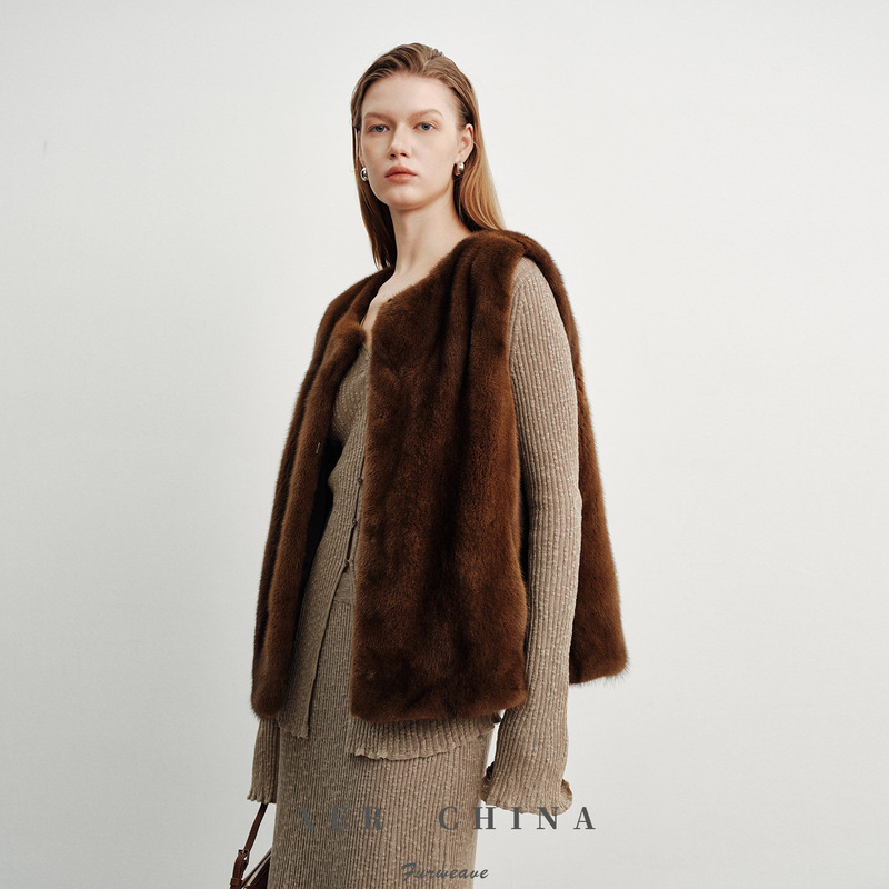 Velvet Mink Fur Vest Women's Fur Coat 2026 Winter New Style Young Fashion Versatile Whole Mink Vest Mink Fur Velvet Mink Fur Vest Women's Fur Coat 2026 Winter New Style Young Fashion Versatile Whole Mink Vest Mink Fur