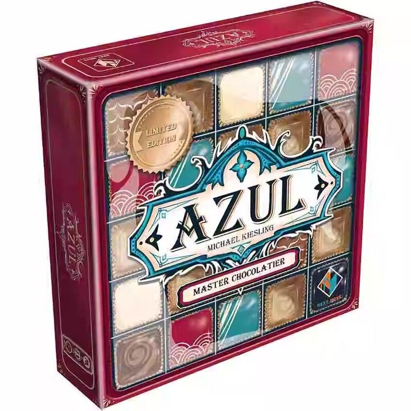 English Version of the Board Game Azul: the Master of Tiles, the First Generation of the Summer Palace Party Board Game, Coral Story