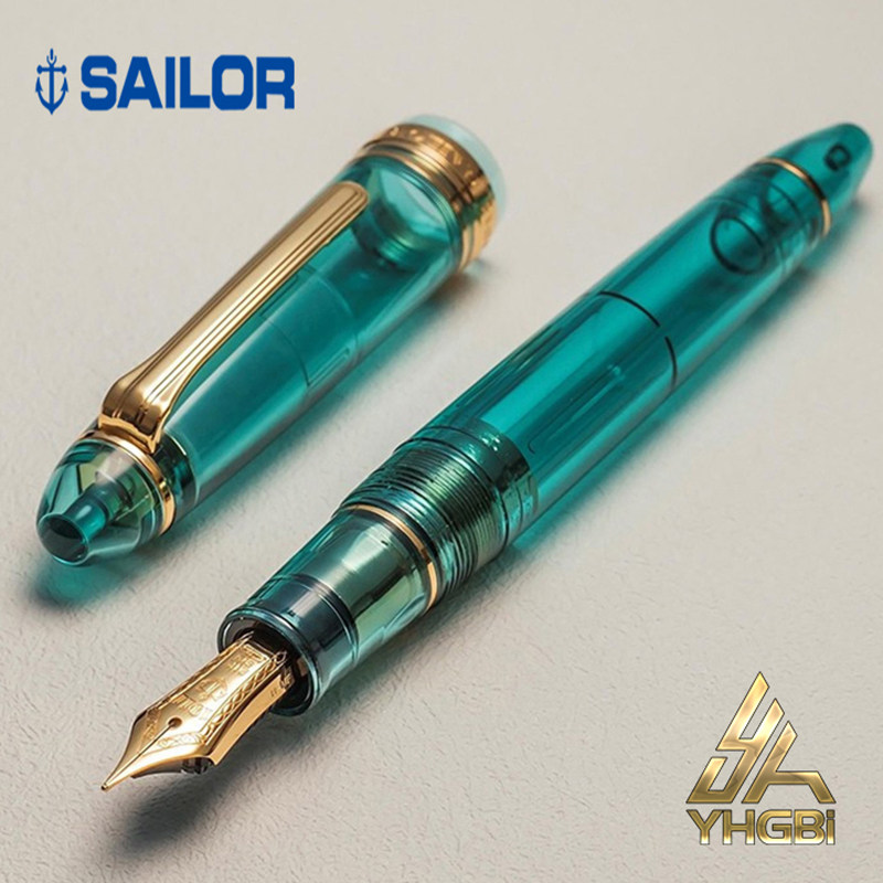 A sail SAILOR large torpedo overdraft blue hearts such as Spiegel Kyushu Jiuzhou qualified color writing pen 21K gold pen