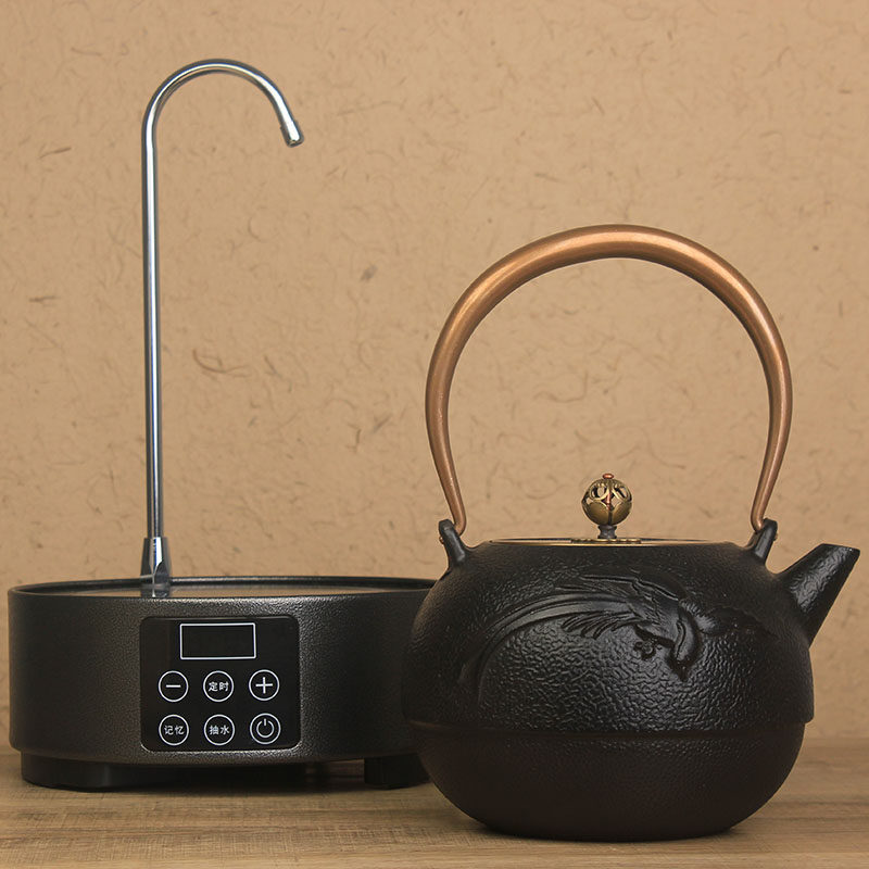 Iron Pot Japan Pure Handmade Cast-iron Jug Boiling Kettle Bubble Teapot Home Electric Stove Cooking Tea Ware Import Pot Fork Special-Taobao