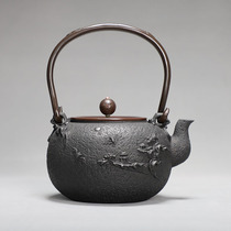 Pure hand-made sand pot without coating in southern Japan original imported old iron kettle cooking teapot boiled tea device