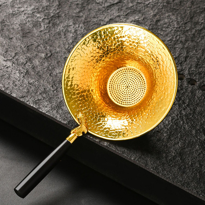 Pure Copper Tea Leak Net Tea Septer Tea Filter Tea Filter Tea Leaf tea Tea Accessories Filter Tea Filter Tea Filter Day Style High-end Tea Maker-Taobao