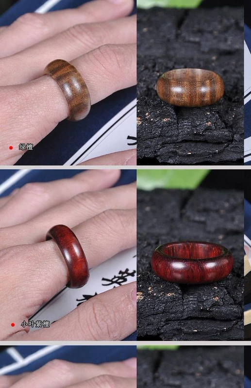 Bí ẩn ban đầu bằng gỗ nhẫn nhẫn nhẫn nhẫn nam và nữ mẫu đơn giản cổ điển retro Ngày Valentine nhẫn hột xoàn