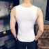 Vest nam thể thao mùa hè thể dục không có dấu vết của thanh niên cotton trắng áo thun nam thể thao Lót