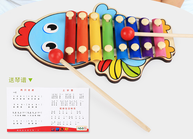 Trẻ sơ sinh 12 Máy nghe nhạc hoàng đạo gõ piano 8 tháng Đồ chơi trẻ em câu đố âm nhạc 1-2-3 tuổi bộ nhạc cụ cho bé