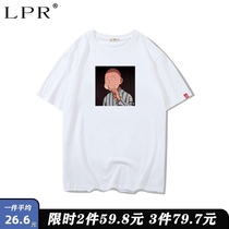 One punch Superman joint short-sleeved T-shirt men loose trend ins loose Joker student cotton boy half-sleeve shirt