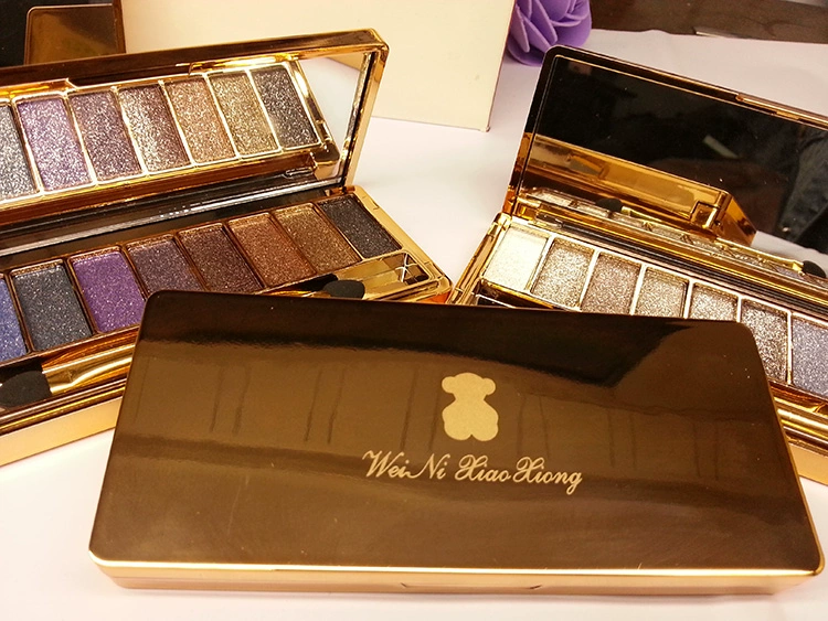 Pooh gấu 9 màu ngọc trai trái đất màu nàng tiên cá Ji eyeshadow kim cương màu siêu đèn flash cuối cùng không thấm nước không nở bảng mắt huda