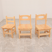 Small stool Household low stool backrest door change stool Solid wood childrens backrest Coffee table Small chair Adult