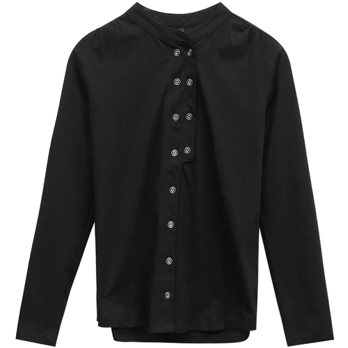 Дизайнерская рубашка, приятный телу модный осенний демисезонный лонгслив, тренд сезона, 2025 года, в западном стиле