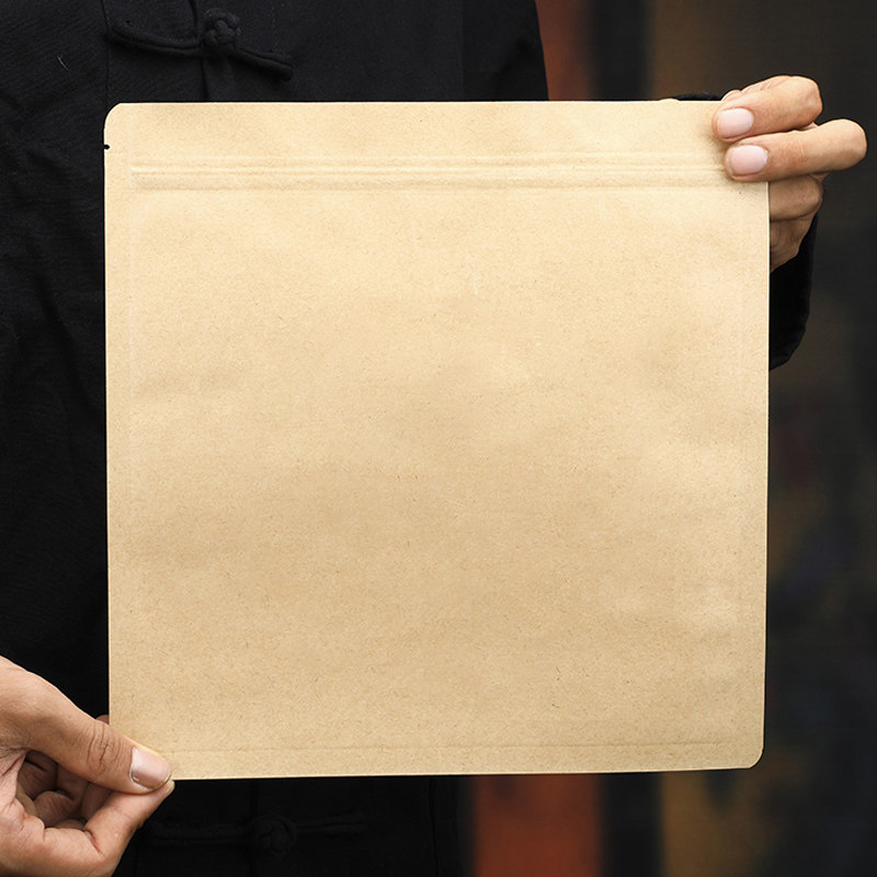 Tea Cake Sealed Bag Preservation Collection Collection Cashier Bag Kraft Self-proclaimed Fuding White Tea Pu-erh Tea Leaf Aluminum Foil Bag