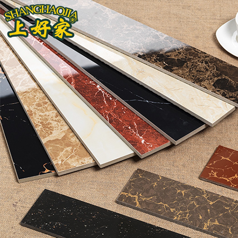 Foshan kicks line tiles Living room full glaze 800*100 ground line restaurant walks the line line line line line line