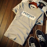 Приятная телу трендовая хлопковая футболка с коротким рукавом для отдыха, в корейском стиле, облегающий крой