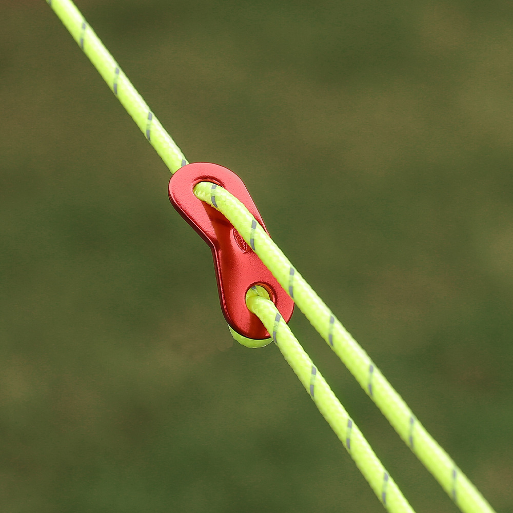 Outdoor aluminum alloy tent canopy windproof rope buckle binocular umbrella rope length adjustment piece tent rope anti-slip fixed buckle