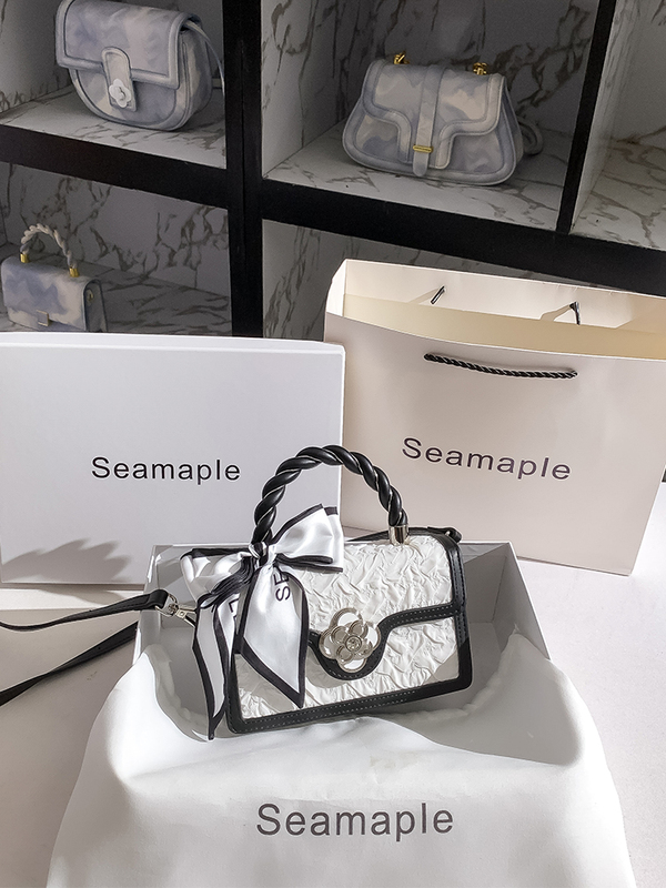 Bags for Women 2026 New Style High-End Light Luxury Small Square Bag Niche Design Genuine Leather Handbag Small Chanel-Style Crossbody Bag