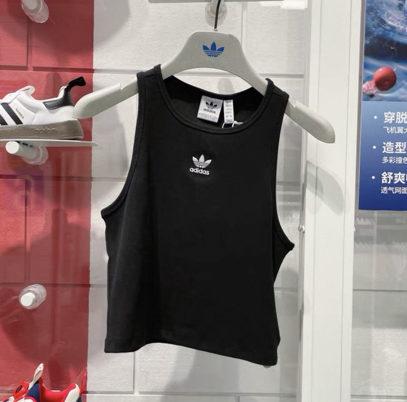 Adidas Adidas Trefoil Hot Girl Tight Vest Women's Summer Sports Casual Sleeveless T-Shirt Iw5736 Adidas Adidas Trefoil Hot Girl Tight Vest Women's Summer Sports Casual Sleeveless T-Shirt Iw5736
