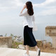 Thin linen suit for women 2024 spring and summer new style small middle-aged three-quarter sleeve cotton and linen small suit white jacket