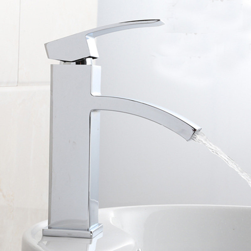 Full Copper Single Hole Bench Basin Washbasin Tap Dressing Room Bath Cabinet cold and hot tap washbasin surface basin