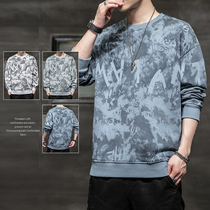 Spring pullover clothes men 2021 new mens T-shirt fashion handsome student print loose size