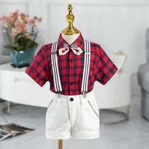 Birthday dress Male Bao Xias new Inron Wind Mens Baby Birthday Little Suit Boy Flowers Boy West Suit Gentleman Suit