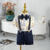 Children suits suit 2022 new year old gown male baby host boy Western-style piano for the summer