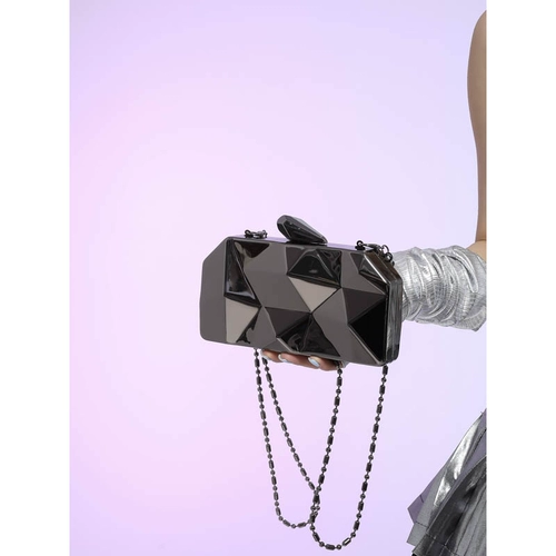 Модная жестяная коробка, металлическая маленькая сумка клатч, сумка через плечо, новая коллекция, европейский стиль, стайлинг, сумка для еды