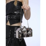 Модная жестяная коробка, металлическая маленькая сумка клатч, сумка через плечо, новая коллекция, европейский стиль, стайлинг, сумка для еды