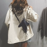 Мультяшная акула, японская небольшая сумка, забавная сумка через плечо, новая коллекция