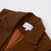 惠 | MECITY phụ nữ đích thực mùa thu mới phù hợp với cổ áo vest houndstooth me áo khoác thành phố 531027 - Áo vest
