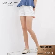 Fold | MECITY Women A-Pocket Ruffle Trim Quần short - Quần short