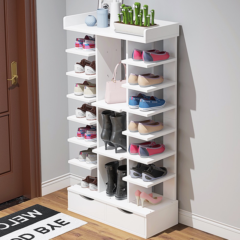 Ultra slim shoe rack Subroom Home Dormitory Economy Type Easy Doorway Narrow Small Shoe Cabinet Multilayer Shelve