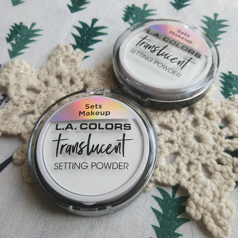 Yu Đinh Hoa Kỳ L.A. LA COLORS TRANSLUCENT PRESSED mờ kiểm soát dầu trang điểm - Bột nén phấn nền và phấn phủ