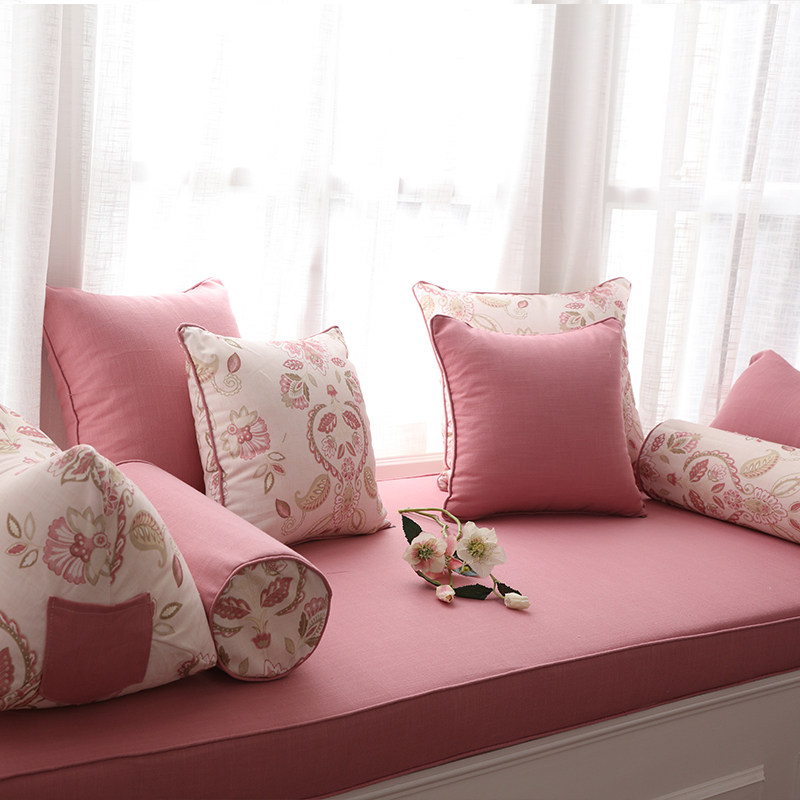 Sponge floating window cushion windowsill cushion tatami mat set for pink children room Decorative Bedroom Anti-Slip Cushion Custom