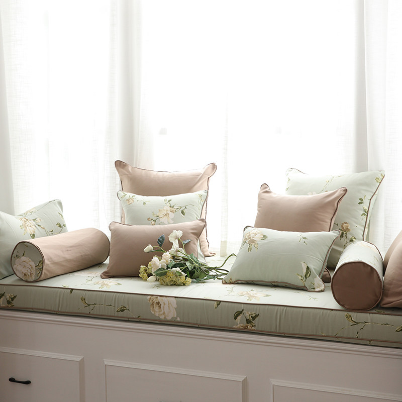 Sponge Floating Window Mat to make bedroom window sill Cushion Tatami Cushion Simple modern Nordic Four Seasons Anti-slip machine washable