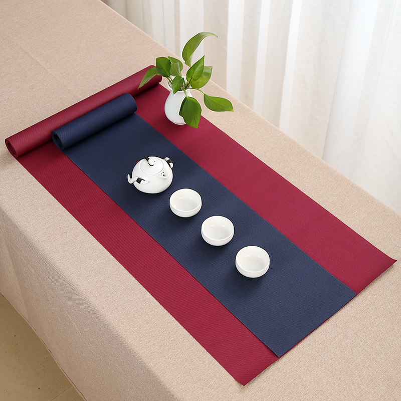 Waterproof table flagFlag Zen Tea Seat Japanese Tea Seat Limit Tea Table Cloth Pure Chinese Fabric Tea Table Cloth