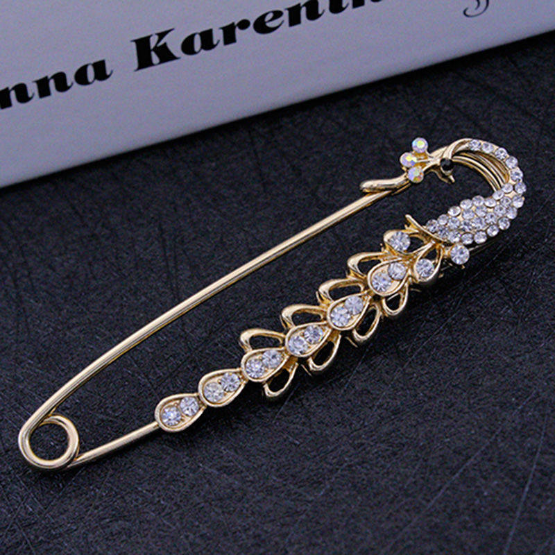 Skirt decoration corsage anti-light brooch 2021 new trendy waist artifact big pin accessories fixed clothes women