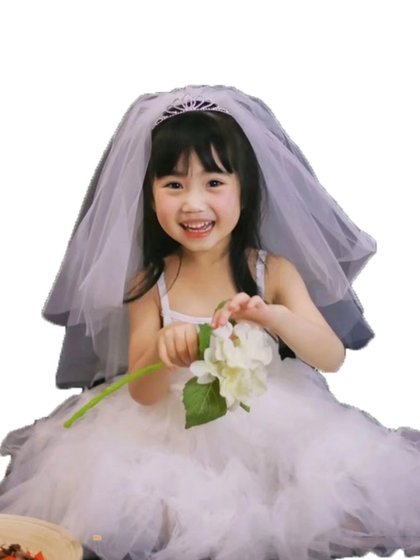 어린이의 베일 사진 소품 헤어핀 공주 어머니와 딸 부모와 어린이 소녀 인터넷 유명인 아기 생일 1 살짜리 머리 장식