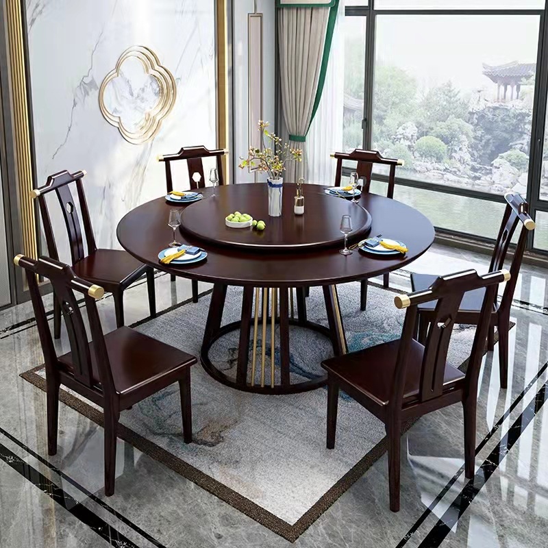 [USD 8326.41] New Chinese Dining Table and Chairs Set Modern Simple